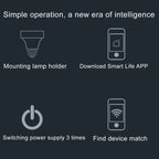 200W Max E27 APP Remote Control WiFi Smart Light Bulb Adapter Lamp Base Works with Alexa Echo & Google Home, AC 100-250V, APP Control