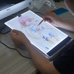 Ultra-thin A4 Size Portable USB LED Artcraft Tracing Light Box Copy Board for Artists Drawing Sketching Animation and X-ray Viewing, No Brightness Control No Charger
