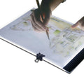 Ultra-thin A4 Size Portable USB LED Artcraft Tracing Light Box Copy Board Brightness Control for Artists Drawing Sketching Animation and X-ray Viewing, Brightness Control No Charger Brightness Control No Charger