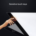 Ultra-thin A4 Size Portable USB LED Artcraft Tracing Light Box Copy Board Brightness Control for Artists Drawing Sketching Animation and X-ray Viewing, Brightness Control No Charger
