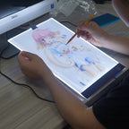 Ultra-thin A4 Size Portable USB LED Artcraft Tracing Light Box Copy Board Brightness Control for Artists Drawing Sketching Animation and X-ray Viewing, Brightness Control – TPU, Ultra-thin