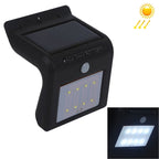 8 LEDs Solar Motion Sensor Wall Light with Solar Panel, 8 LEDs White Light 8 LEDs White Light
