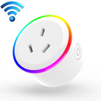 10A RGB Scene Light WiFi Remote Control Smart Socket Works with Alexa & Google Home & IFTTT, AC 100-240V, AU Plug, XS-A17 XS-A17