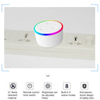 10A RGB Scene Light WiFi Remote Control Smart Socket Works with Alexa & Google Home, AC 220-240V, UK Plug, XS-SSC03