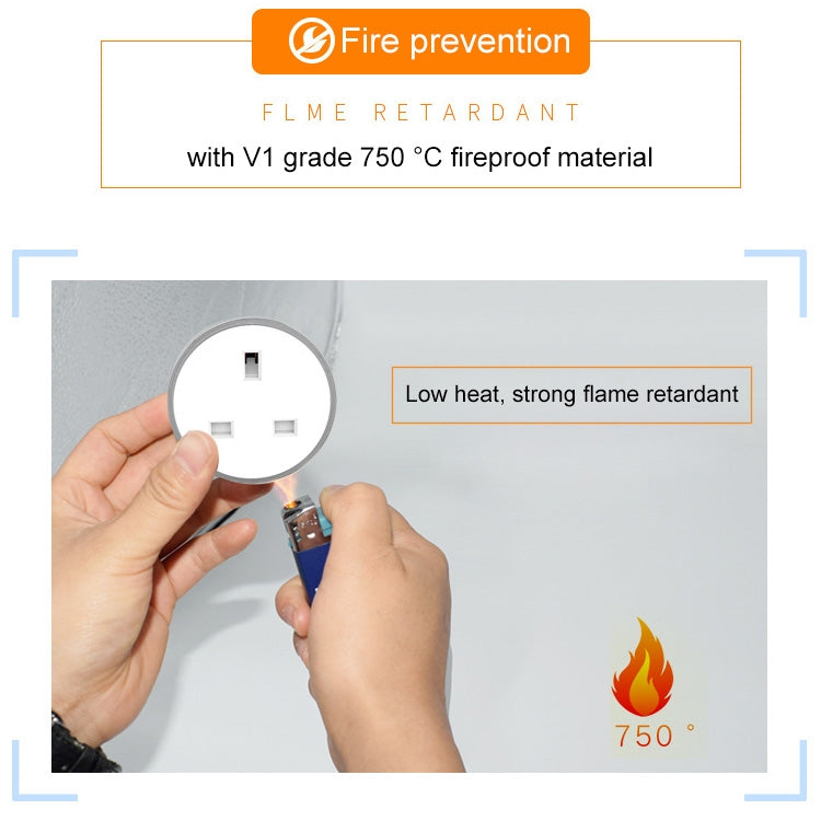 10A RGB Scene Light WiFi Remote Control Smart Socket Works with Alexa & Google Home, AC 220-240V, UK Plug, XS-SSC03