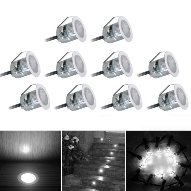SMD 2835 500-600LM 4000-4500K Deck Light Buried Lamps LED Floor Light Wall Spotlight, Cutout Size: 30x22mm White Light