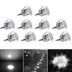 SMD 2835 500-600LM 4000-4500K Deck Light Buried Lamps LED Floor Light Wall Spotlight, Cutout Size: 30x22mm White Light
