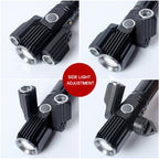 KS-737 USB Charging Waterproof T6+XPE Zoomable LED Flashlight with 4-Modes, KS-737