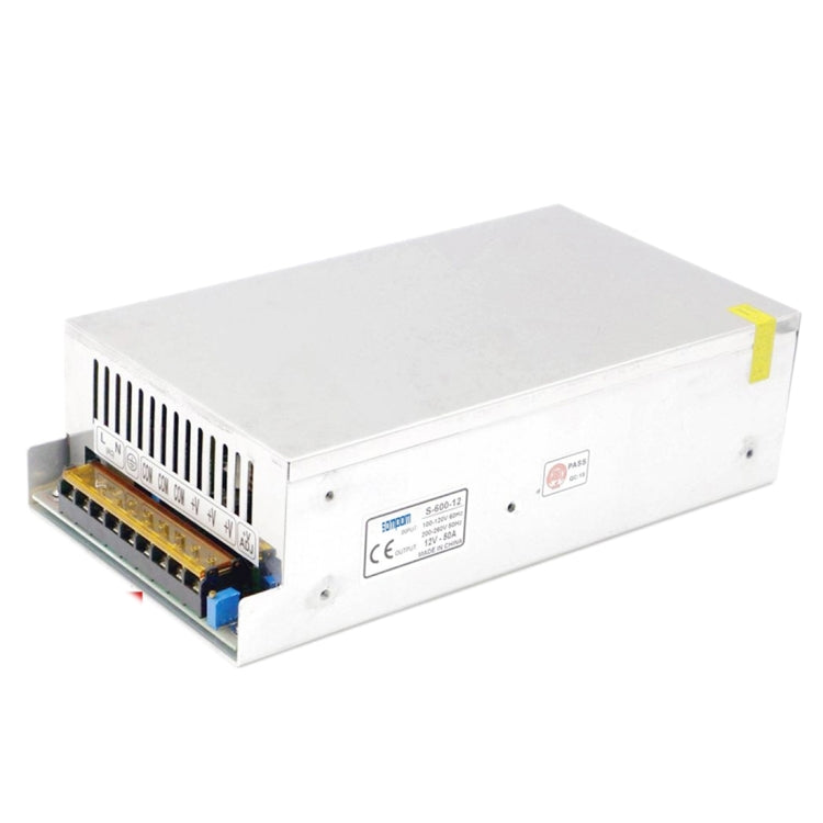 SOMPOM S-600-12 600W 12V 50A Iron Shell Driver LED Light Strip Lighting Monitor Power Supply, 600W 50A 600W 50A