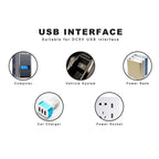 12 LEDs Double Sided Stackable USB Light