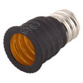 E12 to E14 Light Lamp Bulbs Adapter Converter, E12 to E14 (Black), E12 to E14 (White) E12 to E14 (Black) Black