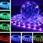 20m 600 LEDs SMD 5050 IP44 Waterproof RGB Light Strip with 24-keys Bluetooth + Music Remote Control, EU Plug, 20m 600 LEDs IP44 – Waterproof, Bluetooth