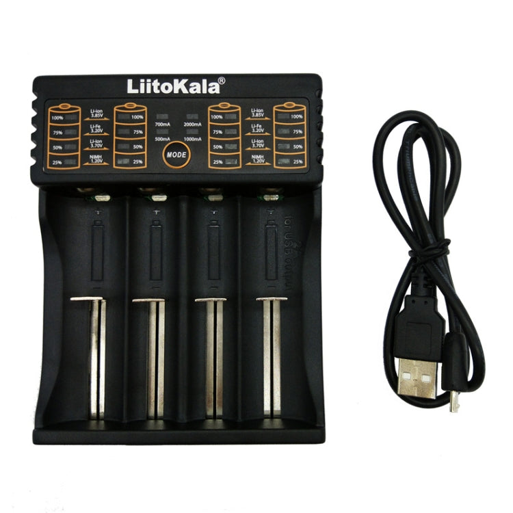 LiitoKala lii-402 4 In 1 Lithium Battery Charger for Li-ion IMR 18650, 18490, 18350, 17670, 17500, 16340(RCR123), 14500, 10440 Default Title