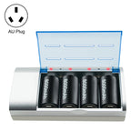 AC 100-240V 4 Slot Battery Charger for AA & AAA & C / D Size Battery, AU Plug Default Title