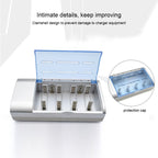 AC 100-240V 4 Slot Battery Charger for AA & AAA & C / D Size Battery, AU Plug
