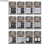 AC 100-240V 4 Slot Battery Charger for AA & AAA & 9V Ni-MH Battery, UK Plug