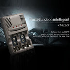 AC 100-240V 4 Slot Battery Charger for AA & AAA & 9V Ni-MH Battery, UK Plug