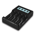Micro USB 4 Slot Battery Charger for 3.7V Lithium-ion Battery, with LCD Display Default Title