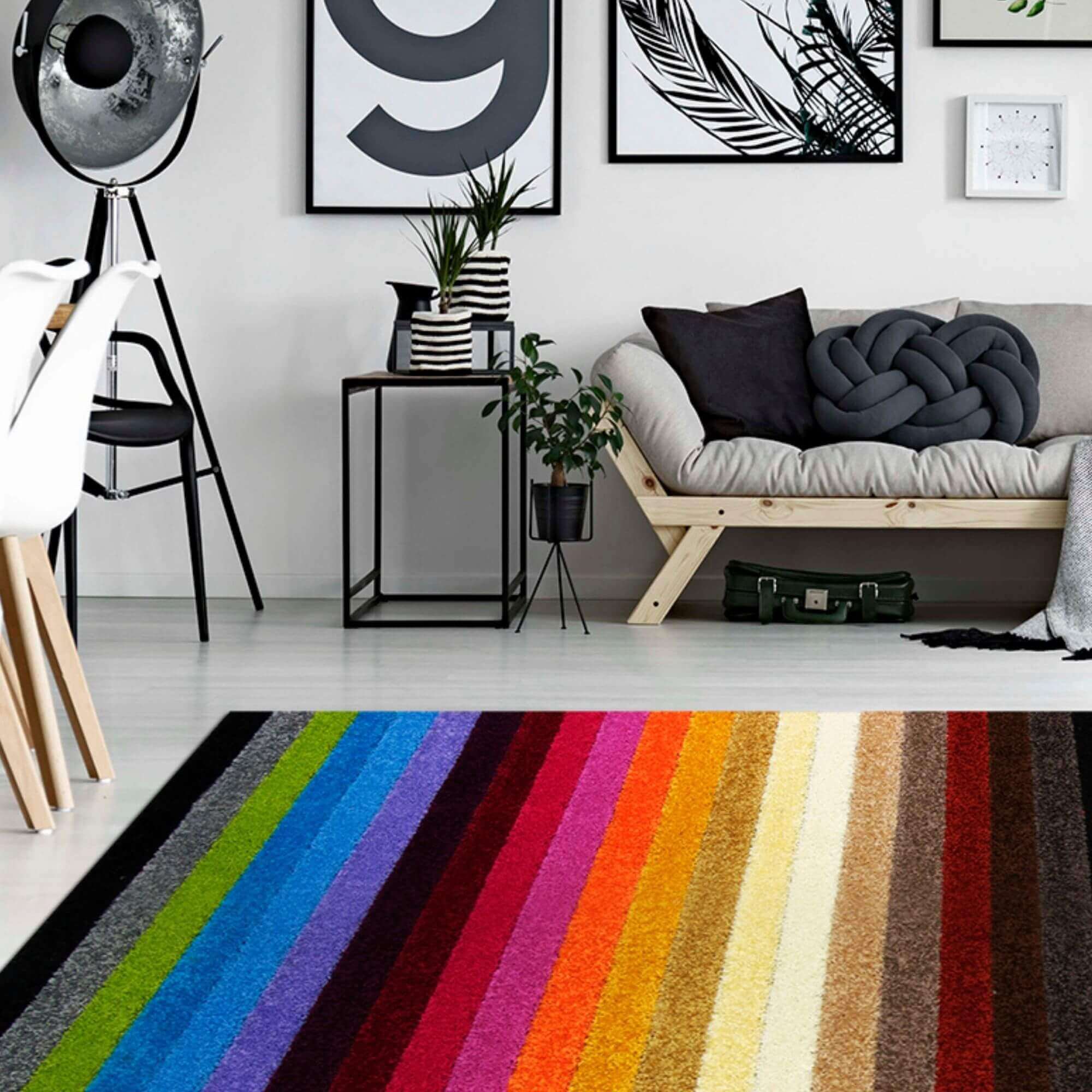 Alya Striped Multicolour Rugs