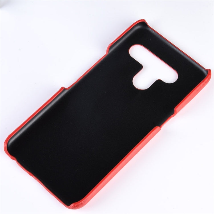 Shockproof Litchi Texture PC + PU Protective Case for LG V50 ThinQ 5G – Shockproof, Leather, For LG V50 ThinQ 5G