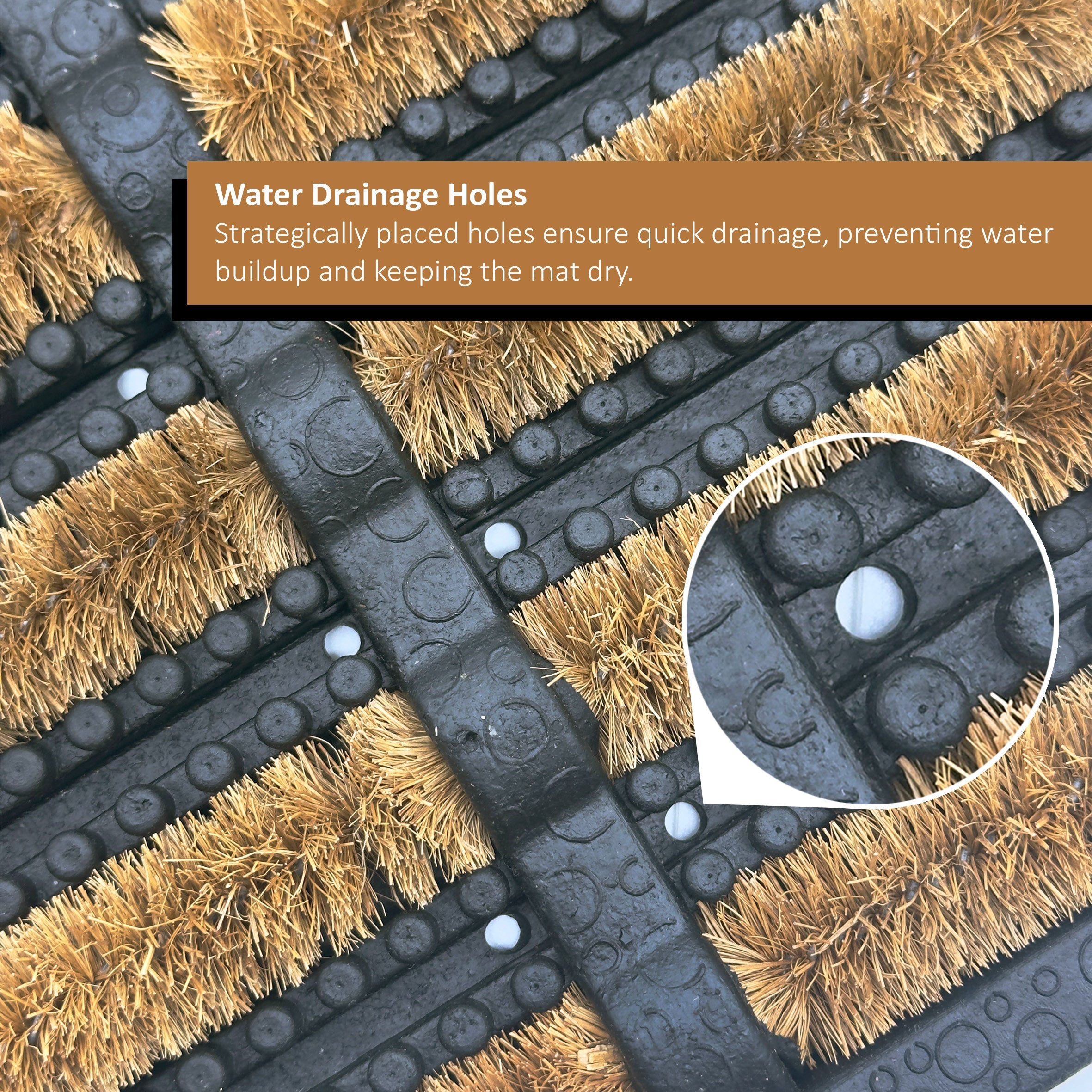Rubber and Coir Scraper Doormat