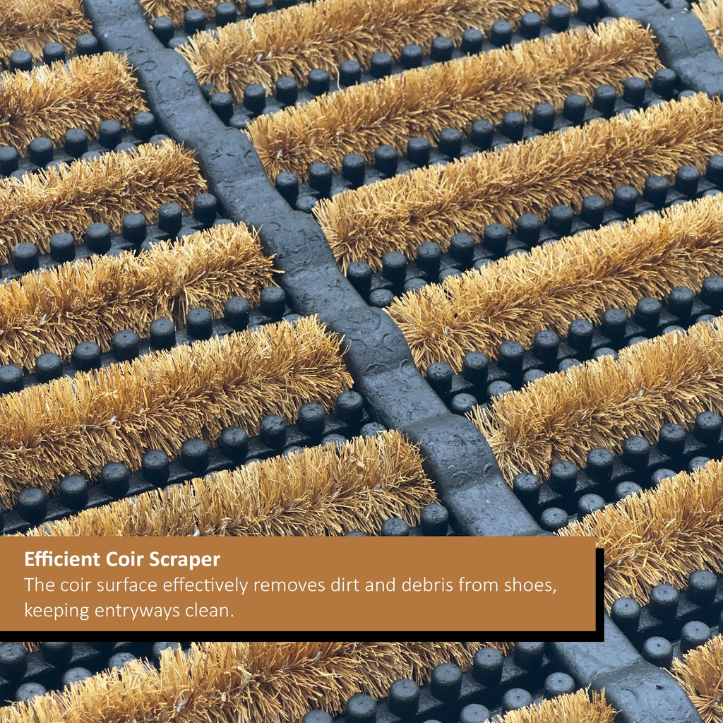 Rubber and Coir Scraper Doormat
