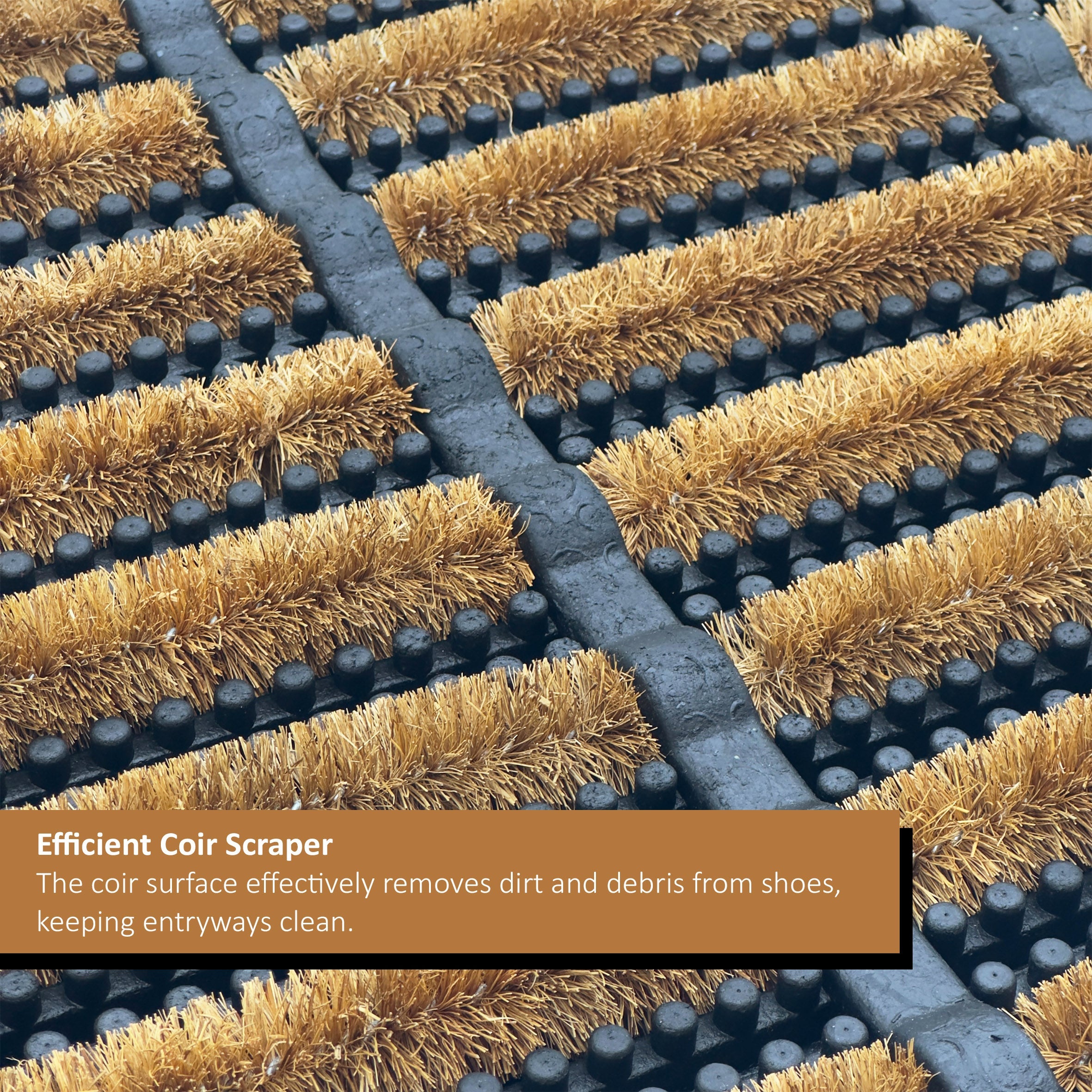 Rubber and Coir Scraper Doormat