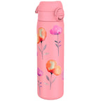 Leak Proof Slim Water Bottle, Stainless Steel, Flowers, 600ml (20oz)
