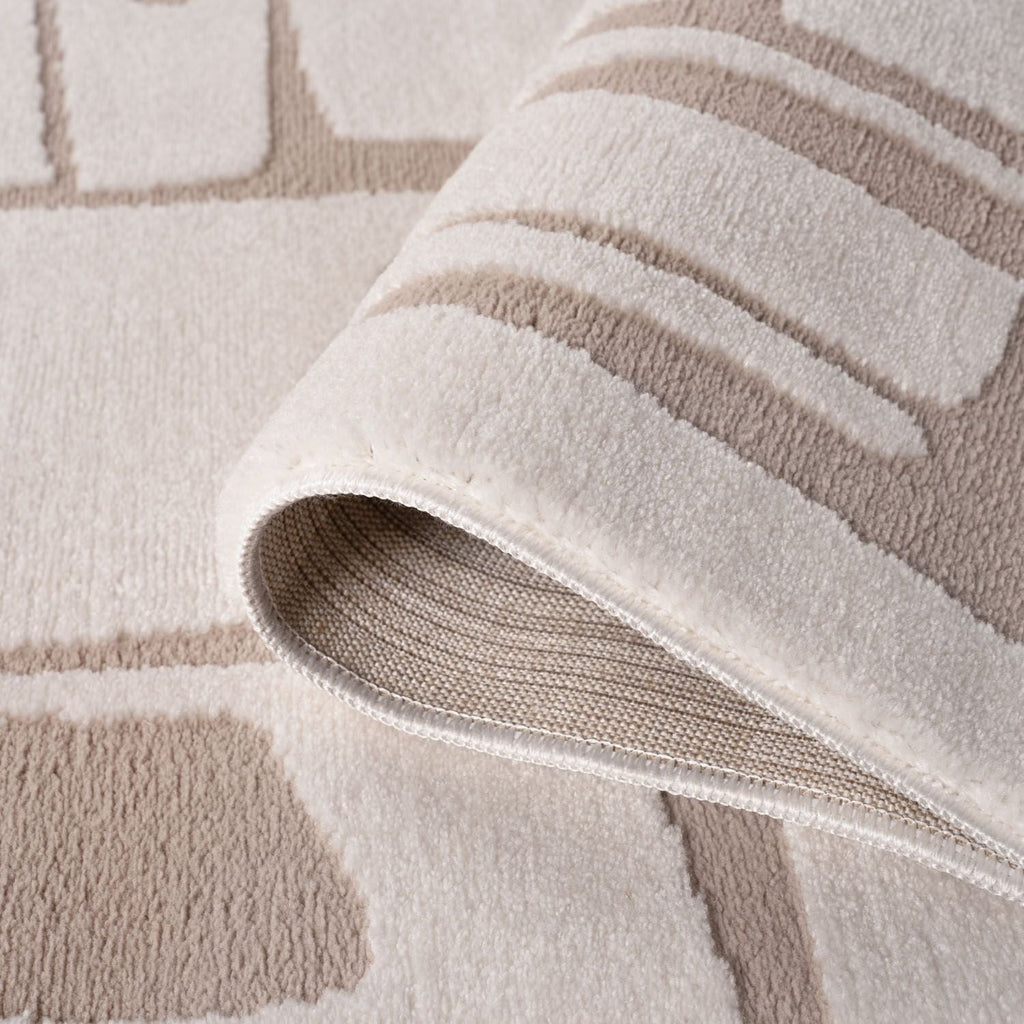 Loft Abstract Beige Rug