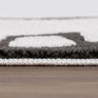Loft Abstract Dark Grey Rug