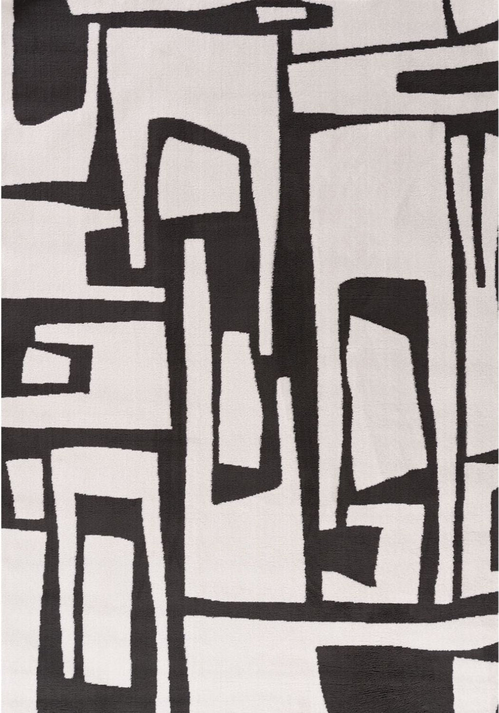 Loft Abstract Dark Grey Rug