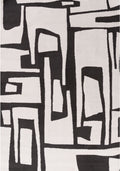 Loft Abstract Dark Grey Rug