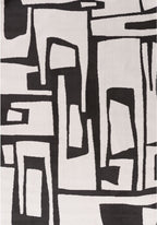 Loft Abstract Dark Grey Rug