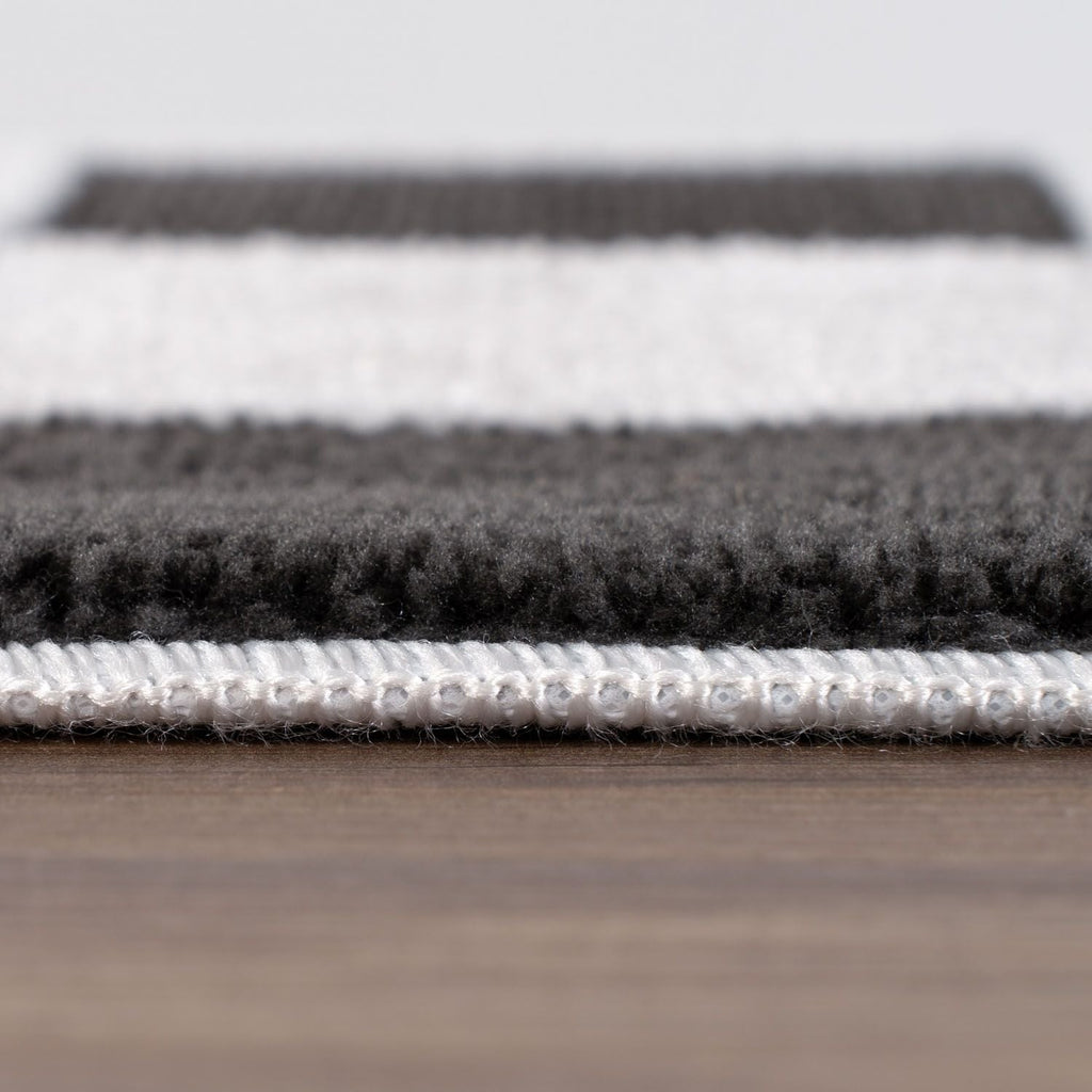 Loft Checkerboard Dark Grey Rug