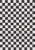 Loft Checkerboard Dark Grey Rug