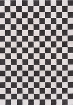 Loft Checkerboard Dark Grey Rug