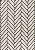 Loft Chevron Green Rug