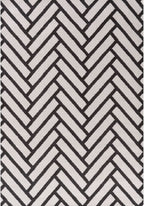 Loft Chevron Dark Grey Rug