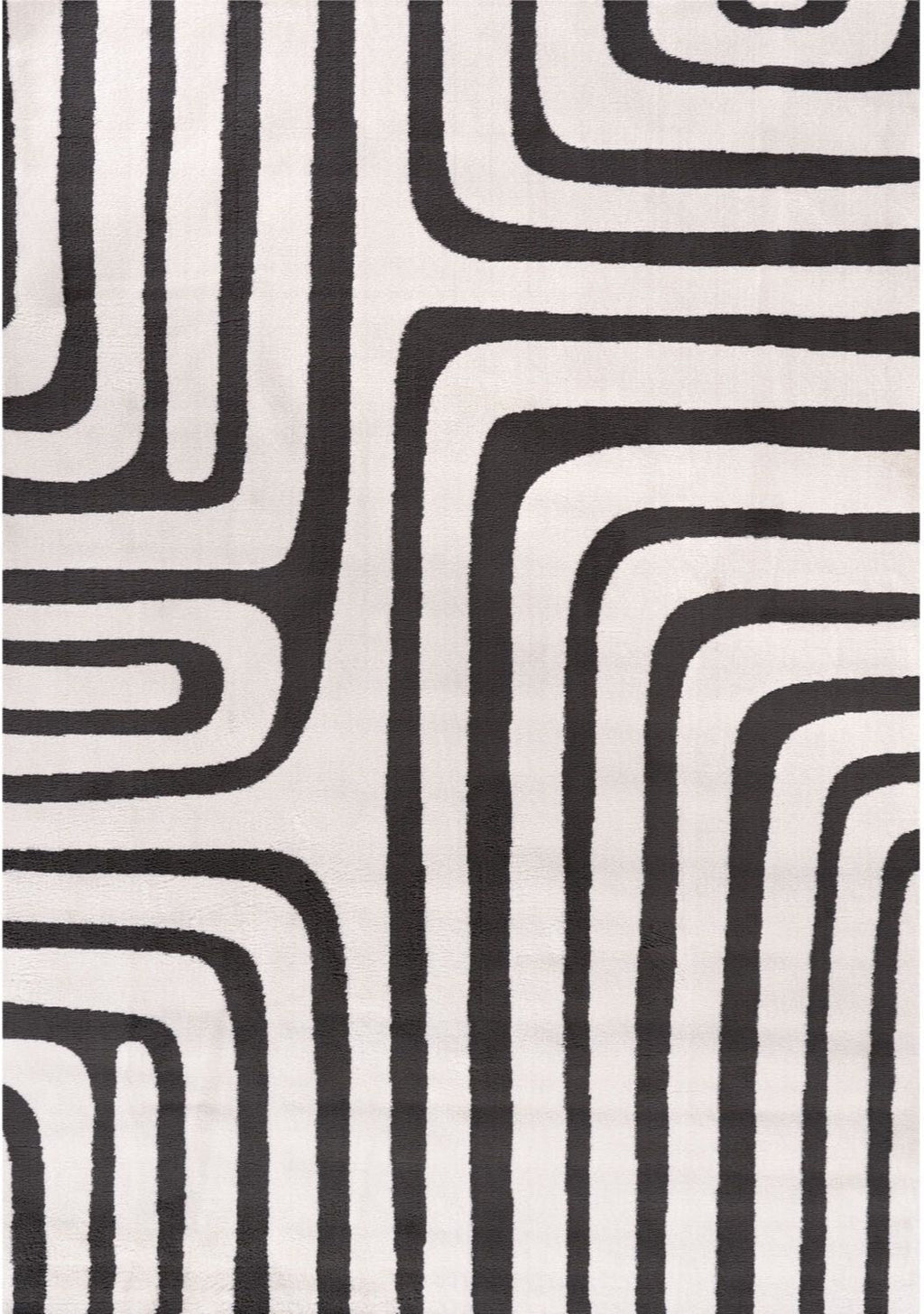 Loft Geometric Dark Grey Rug