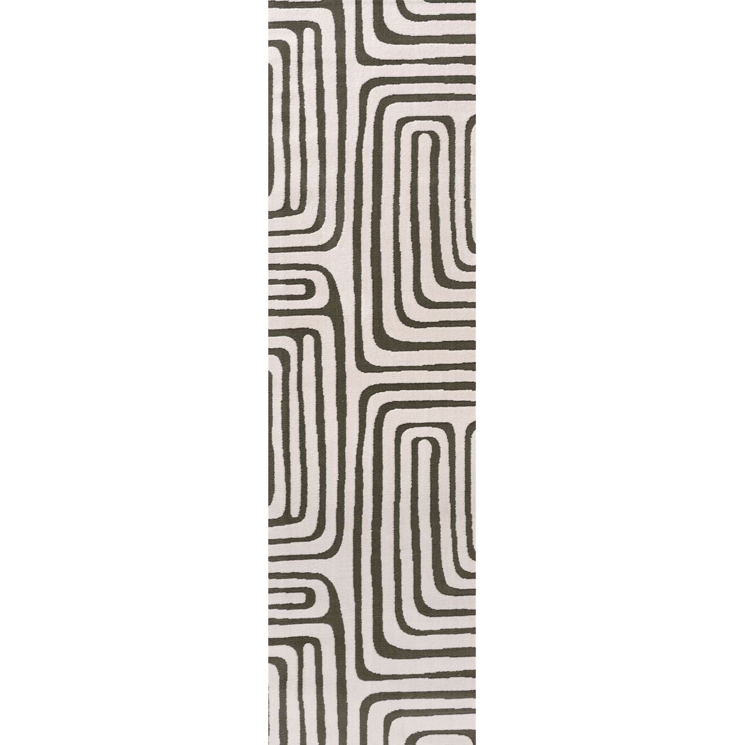 Loft Geometric Green Rug