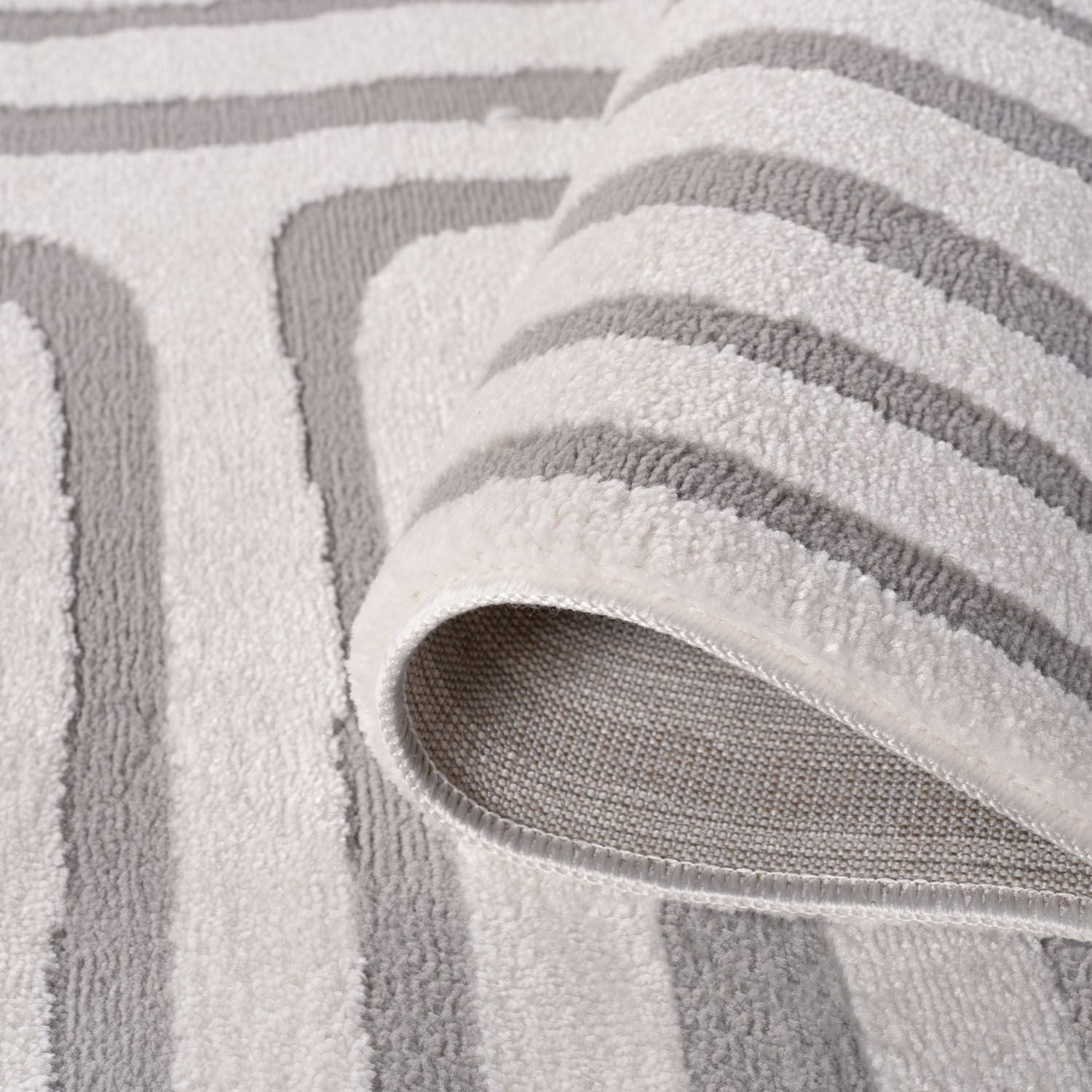 Loft Geometric Grey Rug