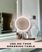 Vanity Face Mirror in Chrome