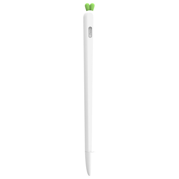 LOVE Protective Case – Silicone (Apple Pencil 2 Carrot Shape) For Apple Pencil 2 White