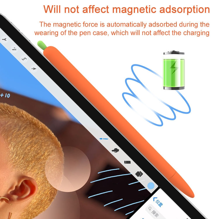 LOVE Protective Case – Silicone (Apple Pencil 1 Carrot Shape)