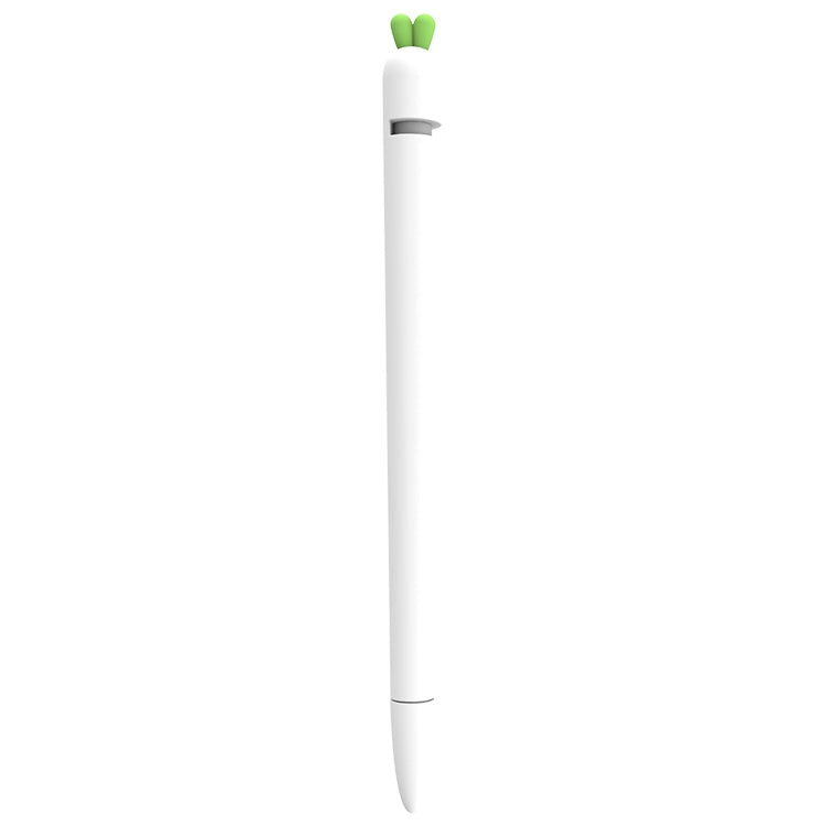 LOVE Protective Case – Silicone (Apple Pencil 1 Carrot Shape) For Apple Pencil 1 White