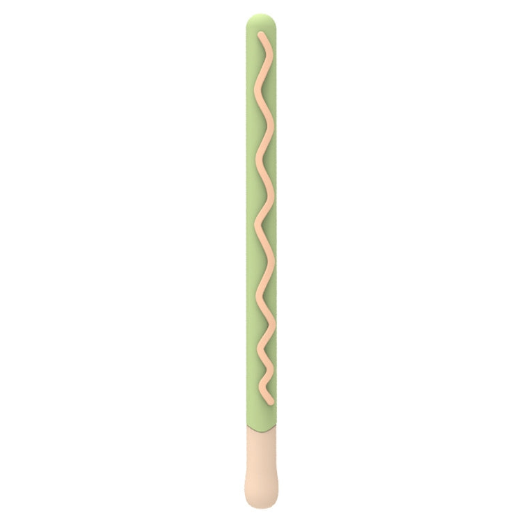 LOVE Protective Case – Silicone (Apple Pencil 2 Stripe Design) For Apple Pencil 2 Green