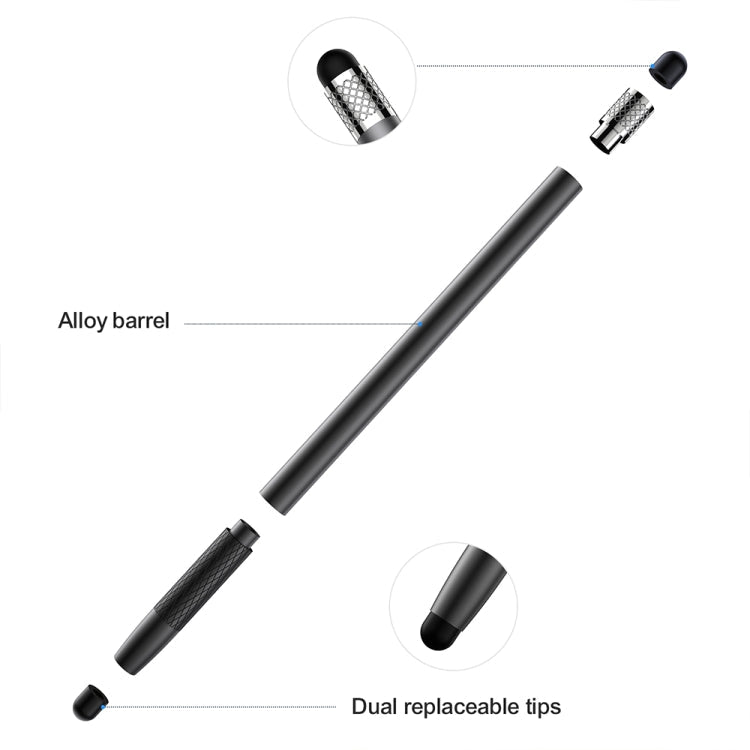 JOYROOM JR-DR01 Universal Dual-head Replaceable Silicone Tips Passive Tablet Stylus Pen – Durable Build, Easy to Use