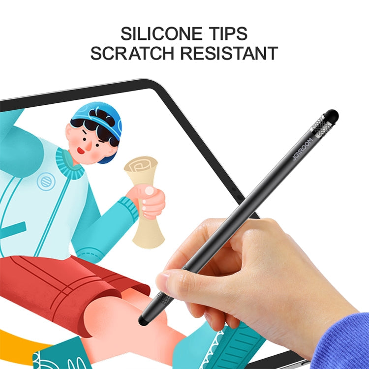 JOYROOM JR-DR01 Universal Dual-head Replaceable Silicone Tips Passive Tablet Stylus Pen – Durable Build, Easy to Use