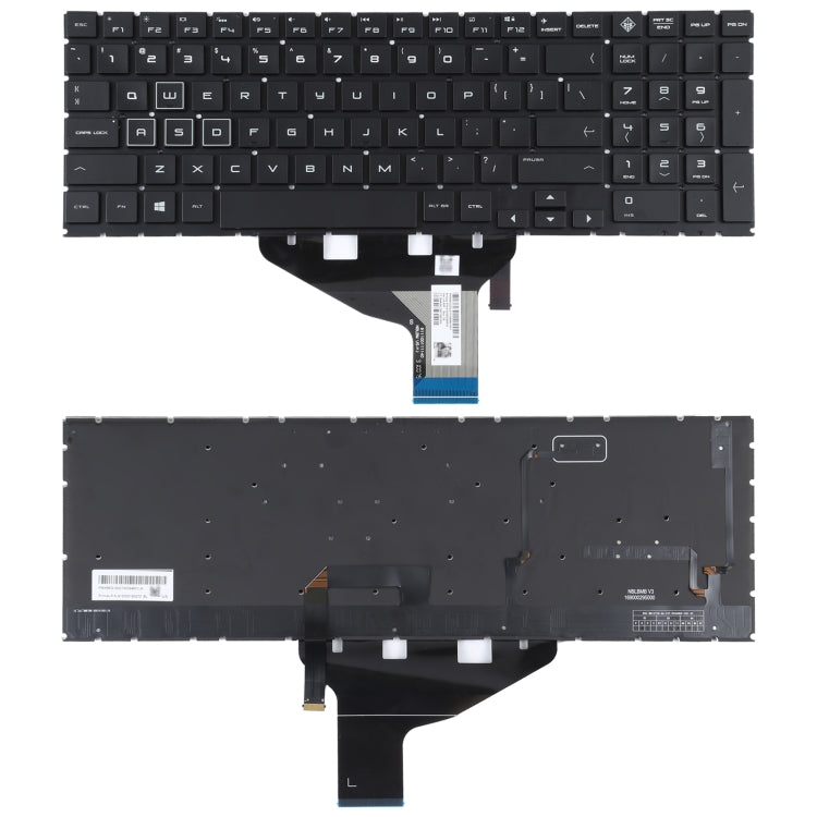 For HP OMEN 15-DC 15-DH 15T-DC 17-CB US Version Keyboard with RGB Backlight – Durable Build, Easy to Use Default Title