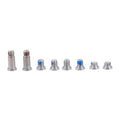 8 in 1 for Macbook 12 inch A1534 Computer Case Bottom Cover Screws (2 Long + 6 Short) Silver